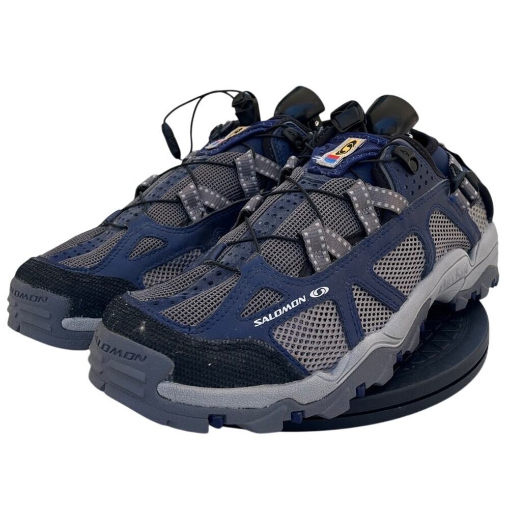 Mens Salomon Techamphibian Mesh Casual Running Trail Hiking Shoes SZ 11.5 Gray - Picture 2 of 6